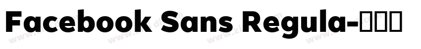 Facebook Sans Regula字体转换